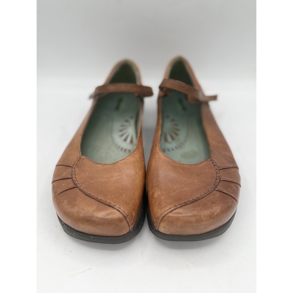 Kalso Earth Simplista Almond Brown Leather Mary Jane Womens Comfort Shoes SZ 10B